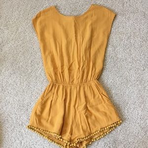 Mustard/gold yellow romper